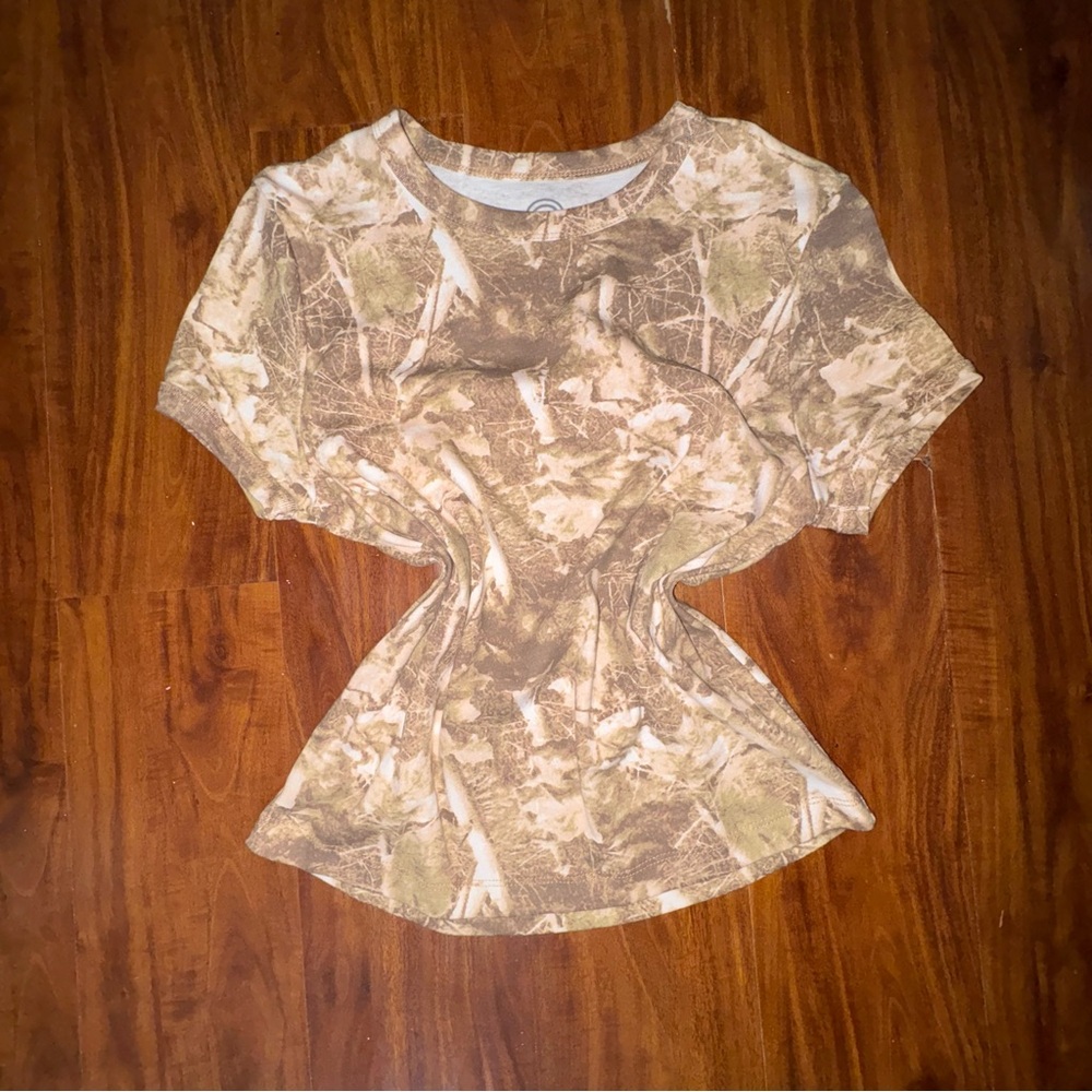 Women's Camouflage Short Sleeve Top